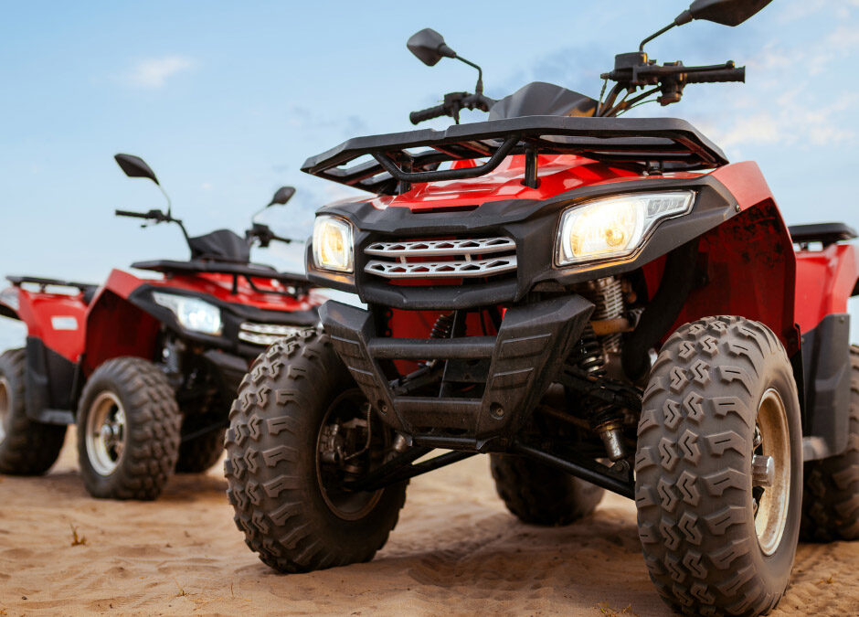 ATV, four wheeler, red